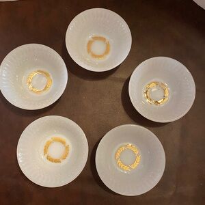 Federal glass berry bowls